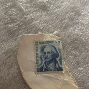 Vintage United States 5 Cent Washington Stamp